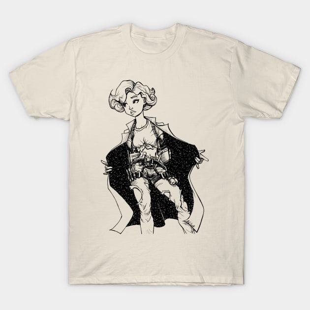 Artist girl of Galaxy T-Shirt by Lima's